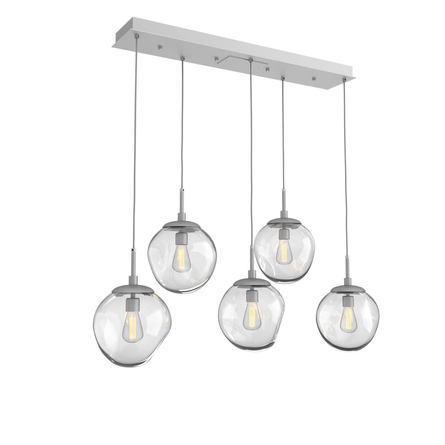 Hammerton Studio - PLB0062-05-CS-C-C01-E2 - Five Light Pendant - Aster - Classic Silver