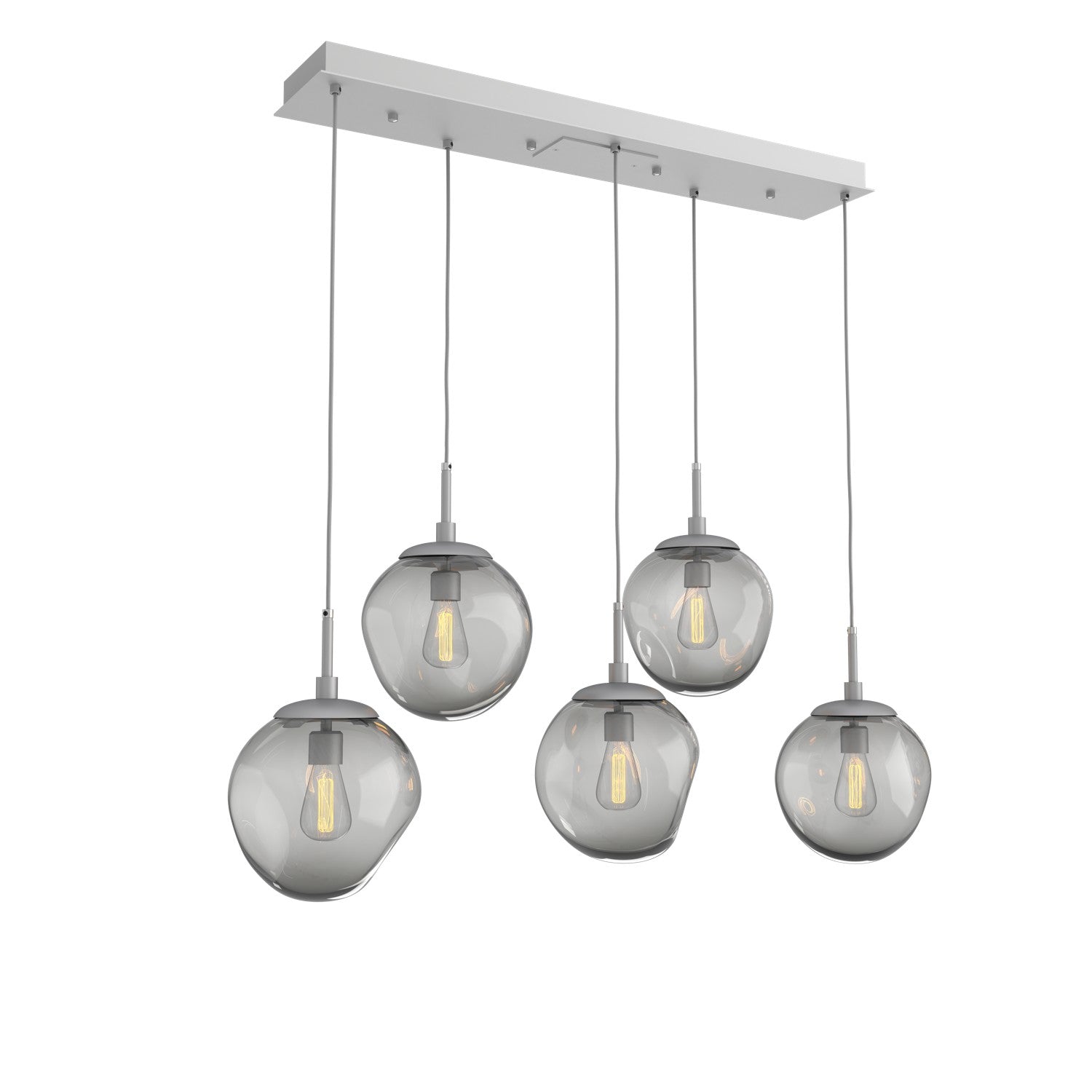Hammerton Studio - PLB0062-05-CS-S-C01-E2 - Five Light Pendant - Aster - Classic Silver