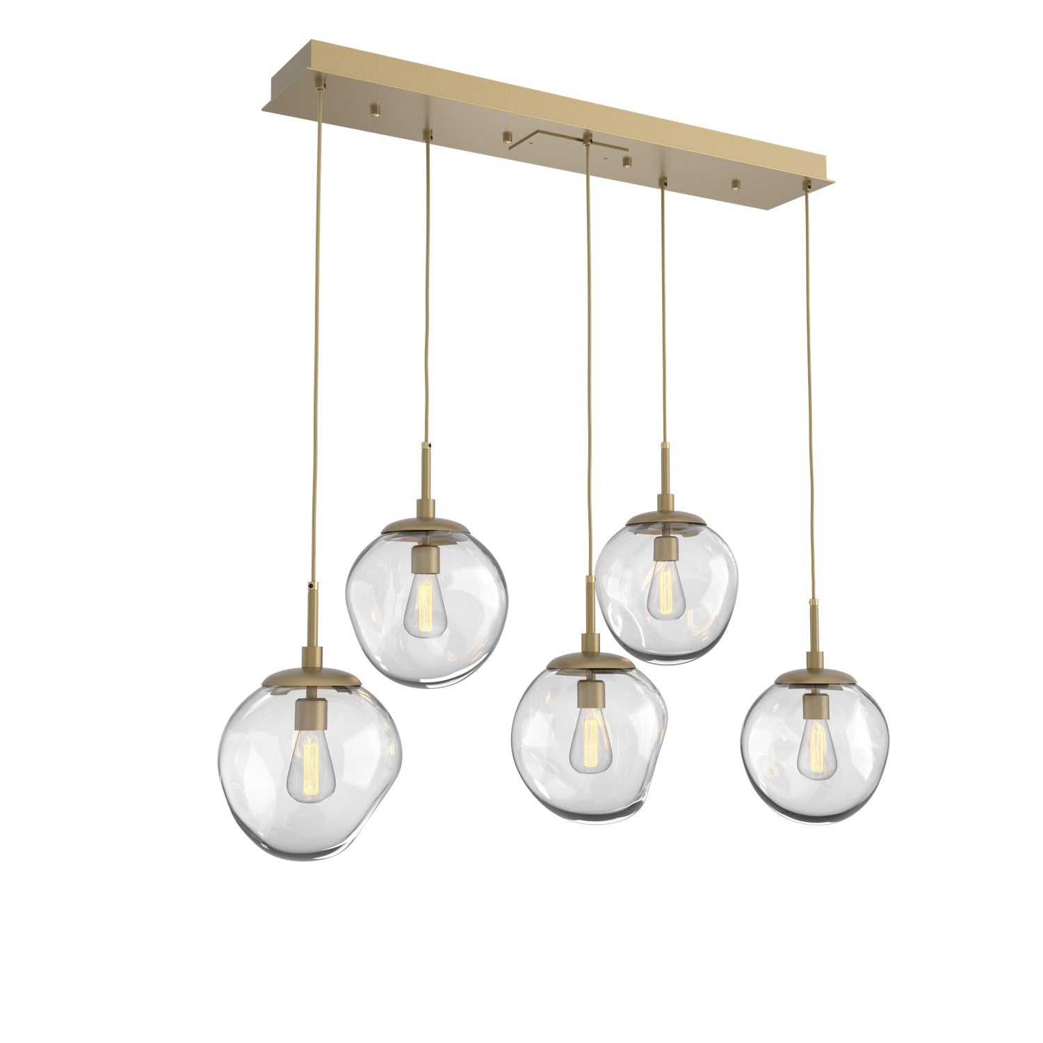 Hammerton Studio - PLB0062-05-GB-C-C01-E2 - Five Light Pendant - Aster - Gilded Brass
