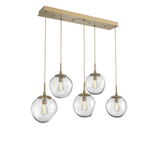 Hammerton Studio - PLB0062-05-GB-C-C01-E2 - Five Light Pendant - Aster - Gilded Brass