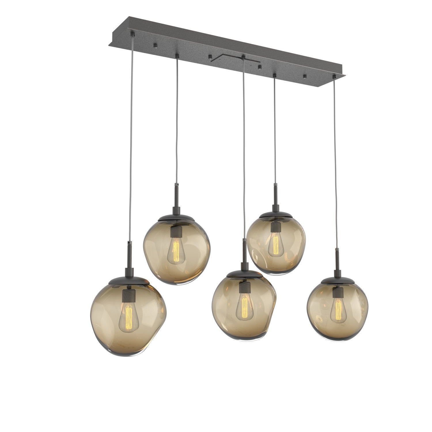 Hammerton Studio - PLB0062-05-GP-B-C01-E2 - Five Light Pendant - Aster - Graphite