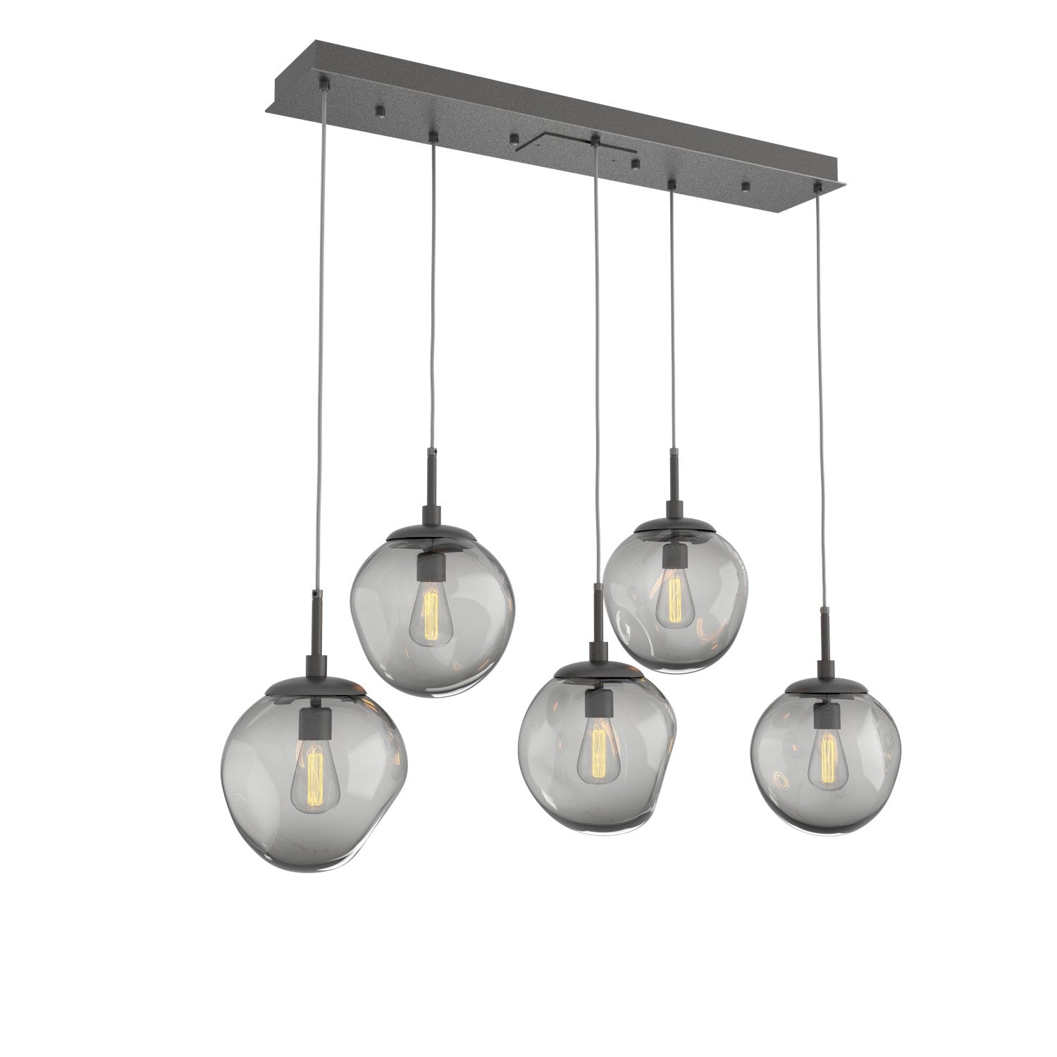 Hammerton Studio - PLB0062-05-GP-S-C01-E2 - Five Light Pendant - Aster - Graphite
