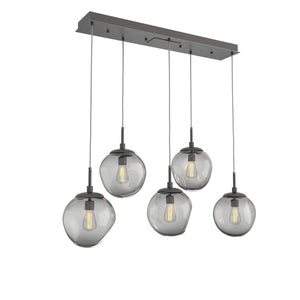 Hammerton Studio - PLB0062-05-GP-S-C01-E2 - Five Light Pendant - Aster - Graphite