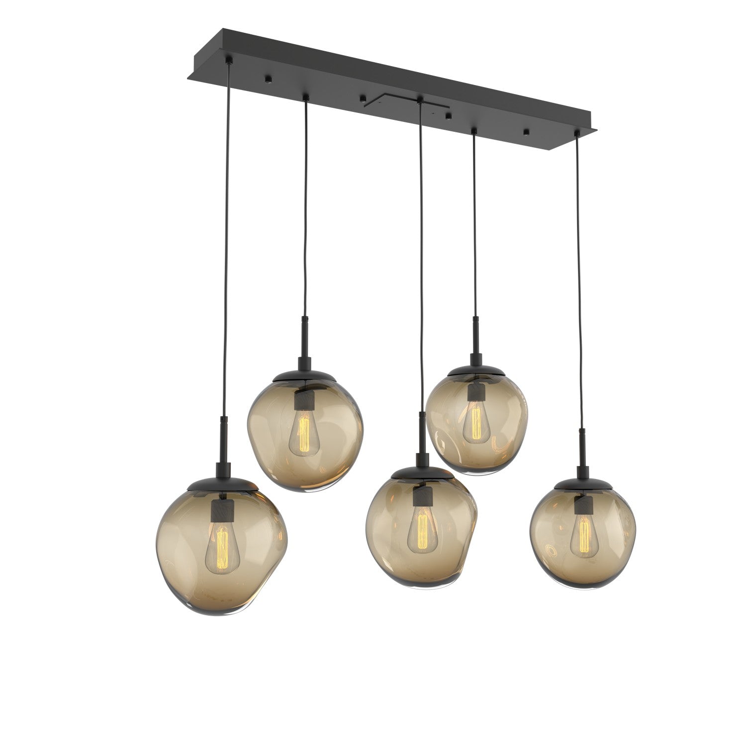 Hammerton Studio - PLB0062-05-MB-B-C01-E2 - Five Light Pendant - Aster - Matte Black