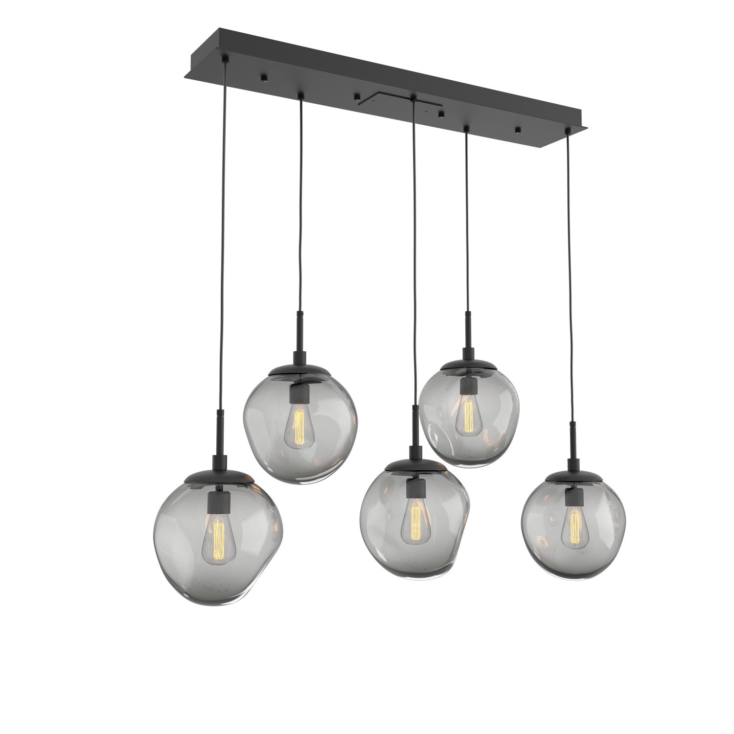 Hammerton Studio - PLB0062-05-MB-S-C01-E2 - Five Light Pendant - Aster - Matte Black