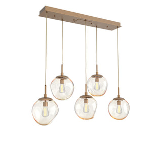 Hammerton Studio - PLB0062-05-NB-A-C01-E2 - Five Light Pendant - Aster - Novel Brass