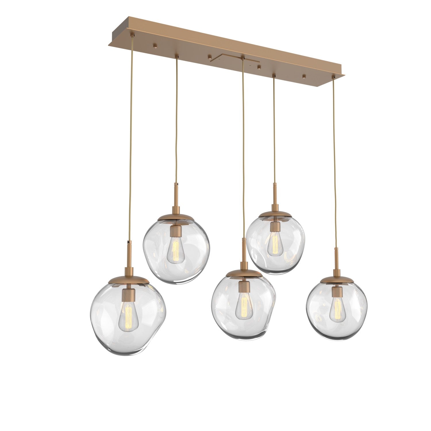 Hammerton Studio - PLB0062-05-NB-C-C01-E2 - Five Light Pendant - Aster - Novel Brass
