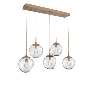 Hammerton Studio - PLB0062-05-NB-C-C01-E2 - Five Light Pendant - Aster - Novel Brass