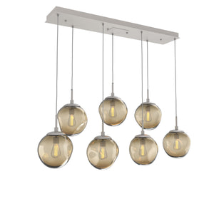 Hammerton Studio - PLB0062-07-BS-B-C01-E2 - Seven Light Pendant - Aster - Beige Silver