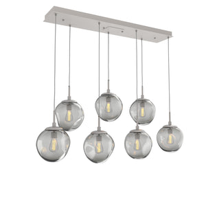 Hammerton Studio - PLB0062-07-BS-S-C01-E2 - Seven Light Pendant - Aster - Beige Silver