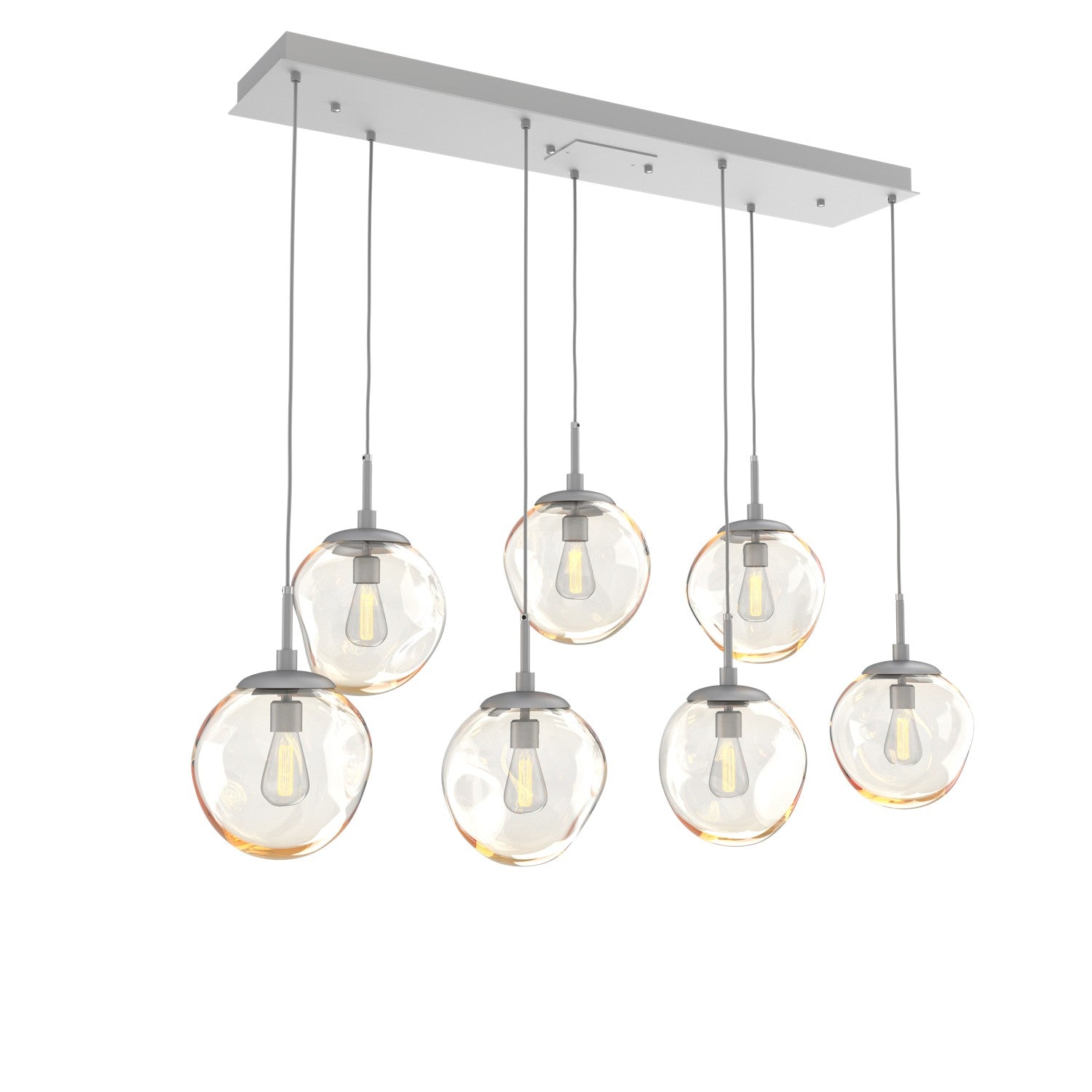 Hammerton Studio - PLB0062-07-CS-A-C01-E2 - Seven Light Pendant - Aster - Classic Silver