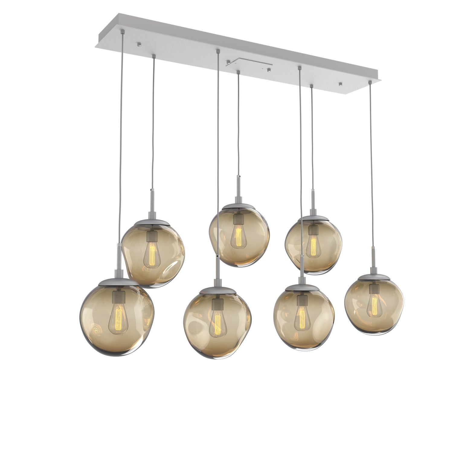 Hammerton Studio - PLB0062-07-CS-B-C01-E2 - Seven Light Pendant - Aster - Classic Silver