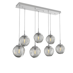 Hammerton Studio - PLB0062-07-CS-S-C01-E2 - Seven Light Pendant - Aster - Classic Silver