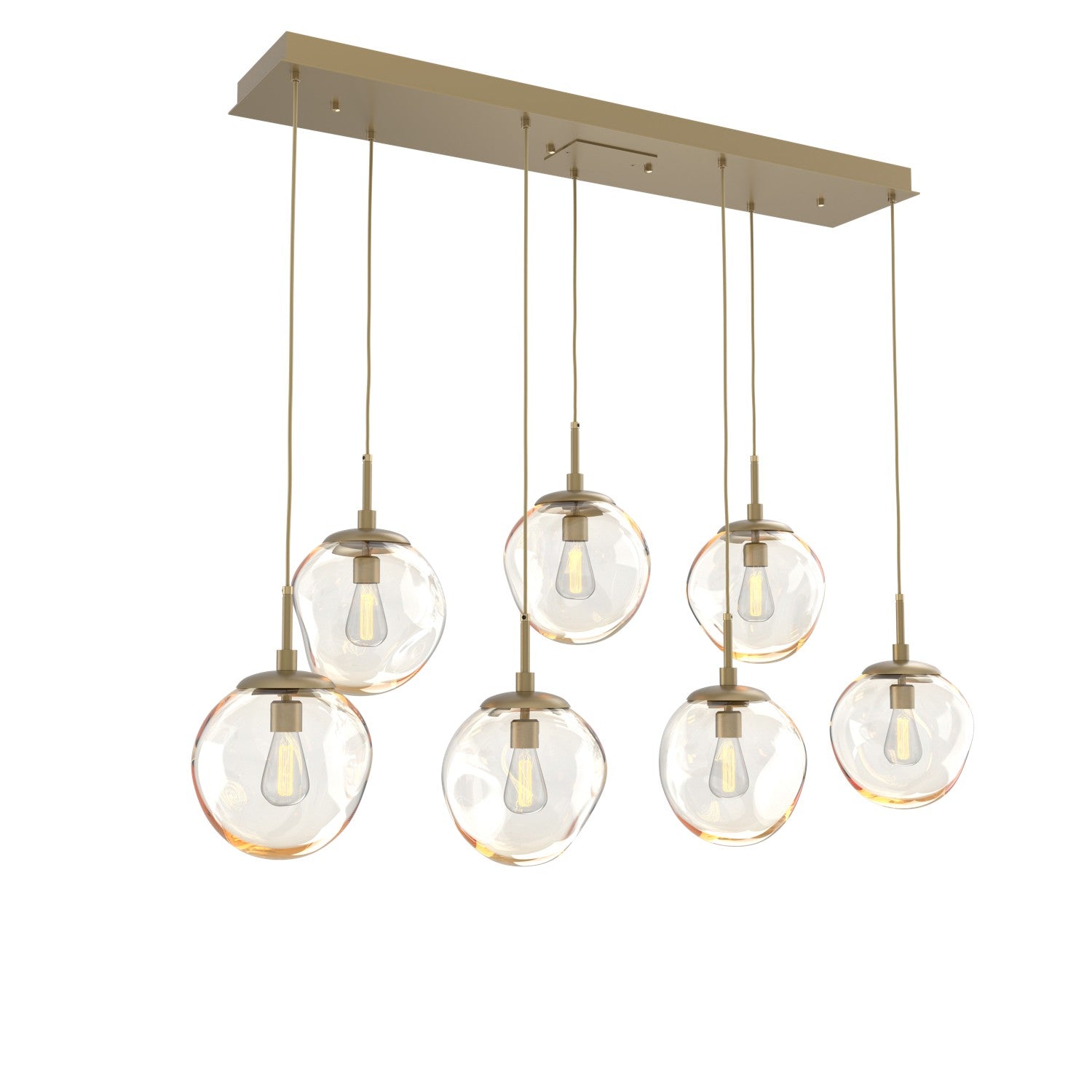 Hammerton Studio - PLB0062-07-GB-A-C01-E2 - Seven Light Pendant - Aster - Gilded Brass