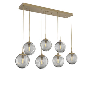 Hammerton Studio - PLB0062-07-GB-S-C01-E2 - Seven Light Pendant - Aster - Gilded Brass