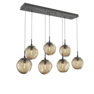 Hammerton Studio - PLB0062-07-GP-B-C01-E2 - Seven Light Pendant - Aster - Graphite