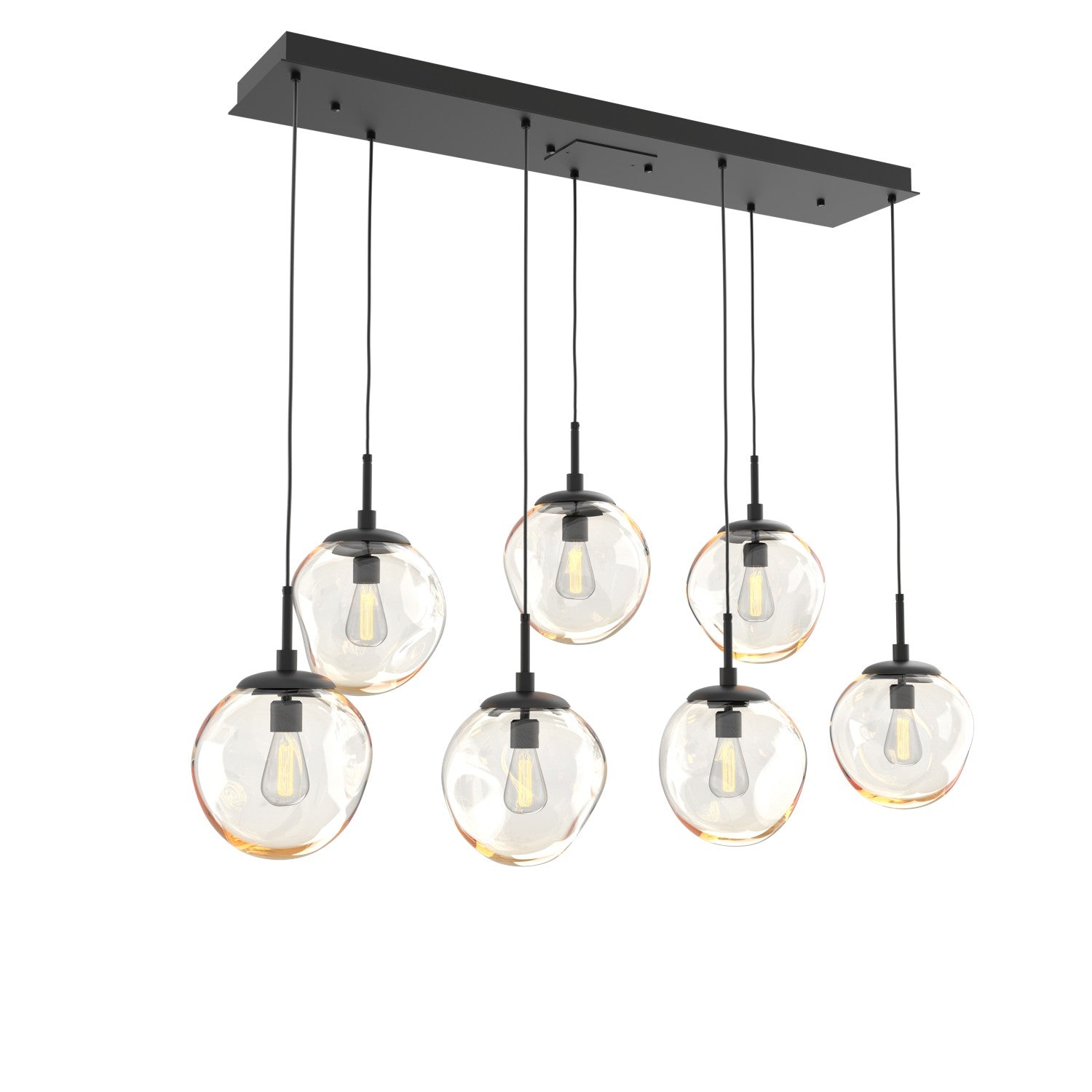 Hammerton Studio - PLB0062-07-MB-A-C01-E2 - Seven Light Pendant - Aster - Matte Black
