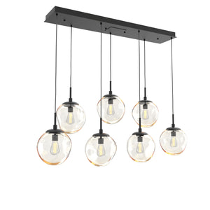 Hammerton Studio - PLB0062-07-MB-A-C01-E2 - Seven Light Pendant - Aster - Matte Black