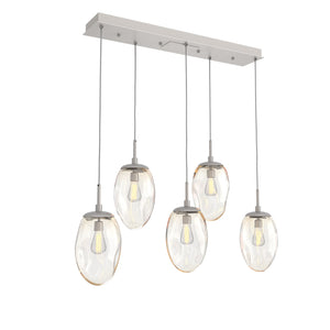Hammerton Studio - PLB0063-05-BS-A-C01-E2 - Five Light Pendant - Meteo - Beige Silver