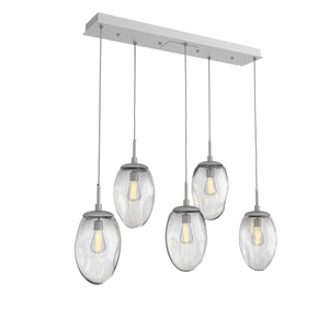 Hammerton Studio - PLB0063-05-CS-C-C01-E2 - Five Light Pendant - Meteo - Classic Silver