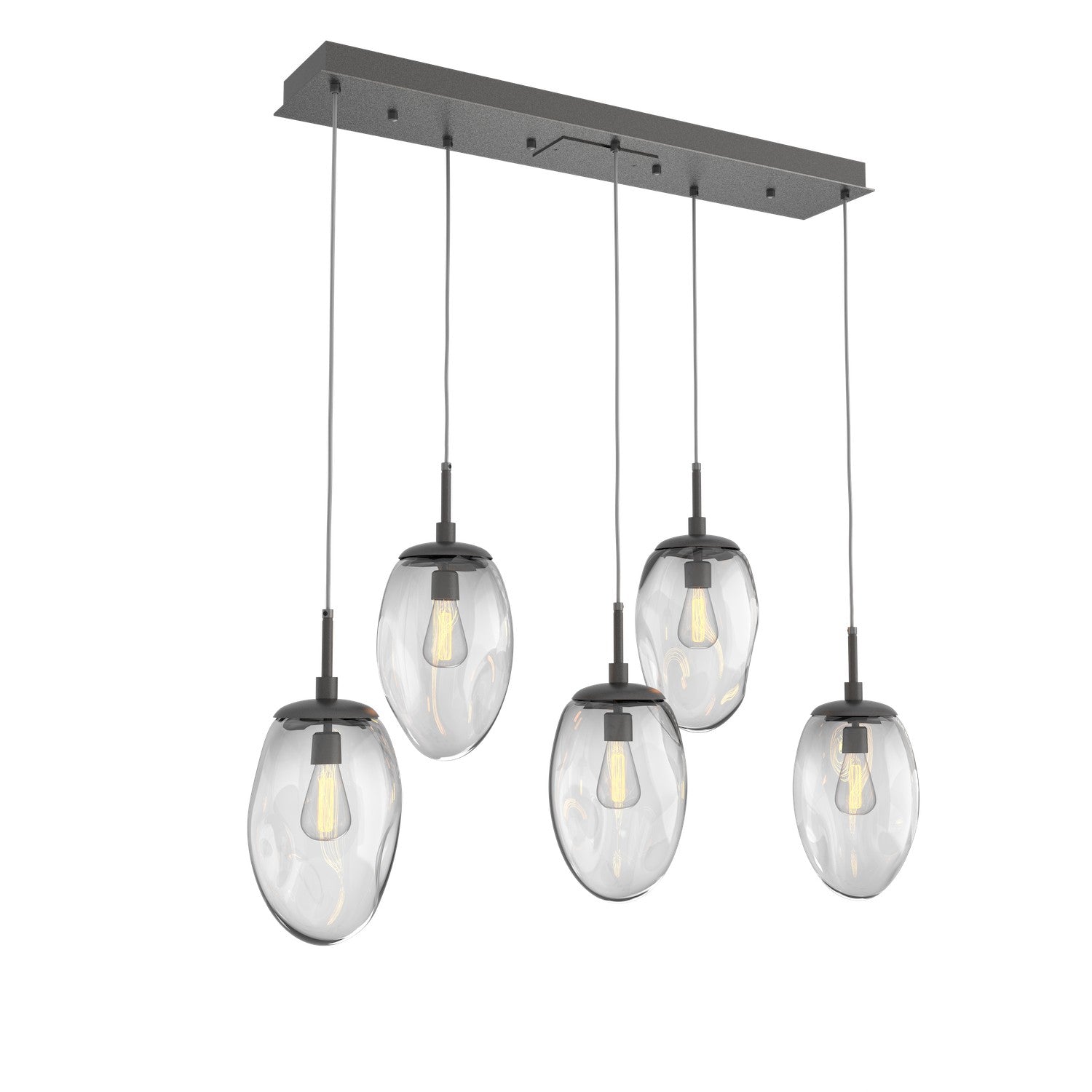 Hammerton Studio - PLB0063-05-GP-C-C01-E2 - Five Light Pendant - Meteo - Graphite