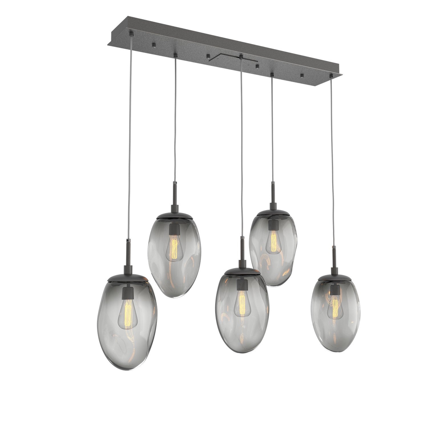 Hammerton Studio - PLB0063-05-GP-S-C01-E2 - Five Light Pendant - Meteo - Graphite