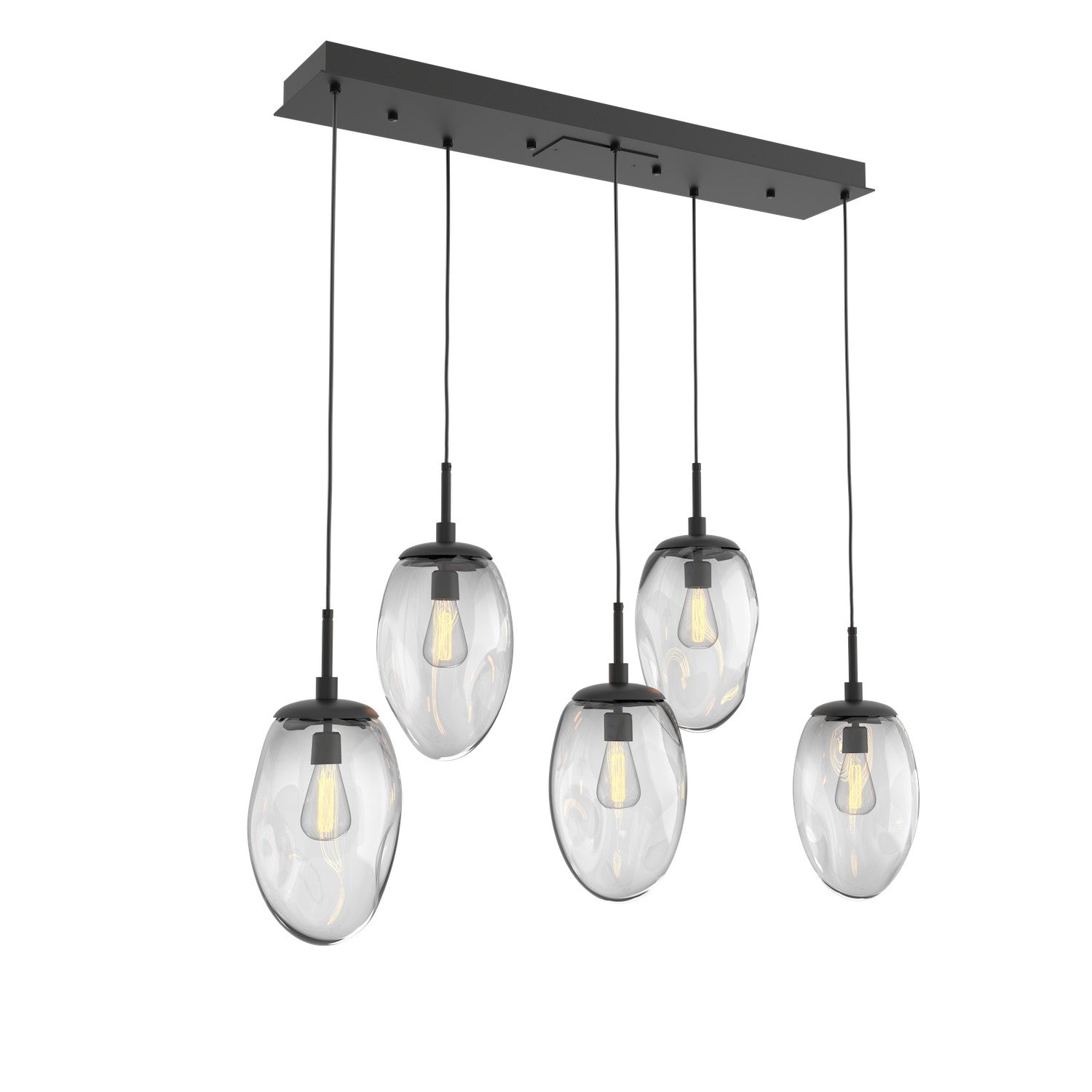 Hammerton Studio - PLB0063-05-MB-C-C01-E2 - Five Light Pendant - Meteo - Matte Black