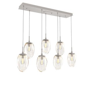 Hammerton Studio - PLB0063-07-BS-A-C01-E2 - Seven Light Pendant - Meteo - Beige Silver