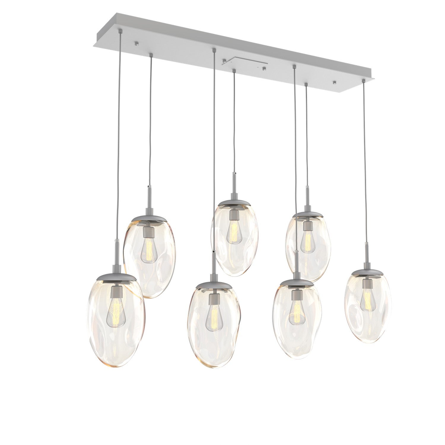 Hammerton Studio - PLB0063-07-CS-A-C01-E2 - Seven Light Pendant - Meteo - Classic Silver