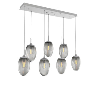Hammerton Studio - PLB0063-07-CS-S-C01-E2 - Seven Light Pendant - Meteo - Classic Silver