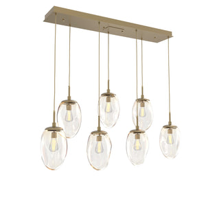 Hammerton Studio - PLB0063-07-GB-A-C01-E2 - Seven Light Pendant - Meteo - Gilded Brass