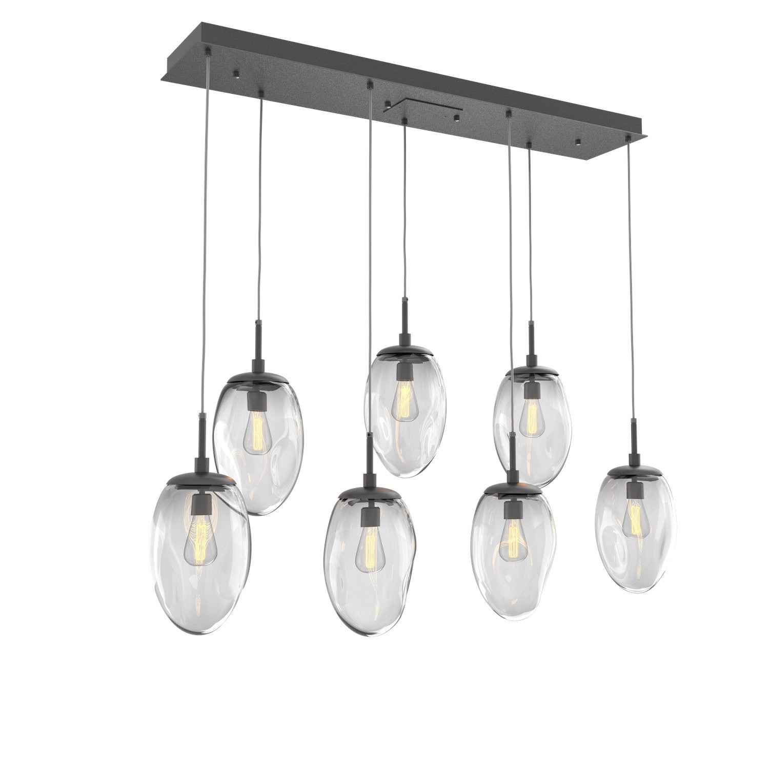Hammerton Studio - PLB0063-07-GP-C-C01-E2 - Seven Light Pendant - Meteo - Graphite