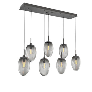 Hammerton Studio - PLB0063-07-GP-S-C01-E2 - Seven Light Pendant - Meteo - Graphite