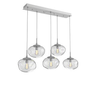 Hammerton Studio - PLB0064-05-CS-C-C01-E2 - Five Light Pendant - Nebula - Classic Silver