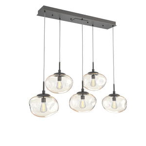 Hammerton Studio - PLB0064-05-GP-A-C01-E2 - Five Light Pendant - Nebula - Graphite