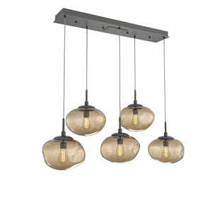 Hammerton Studio - PLB0064-05-GP-B-C01-E2 - Five Light Pendant - Nebula - Graphite