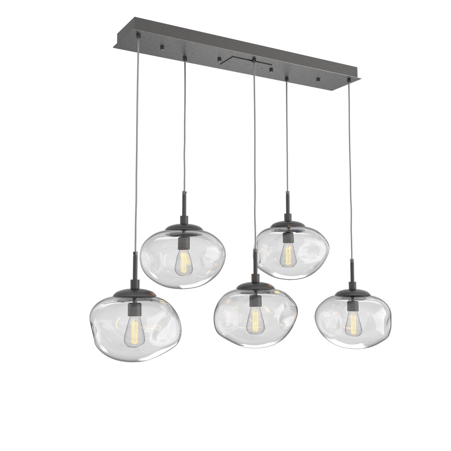 Hammerton Studio - PLB0064-05-GP-C-C01-E2 - Five Light Pendant - Nebula - Graphite