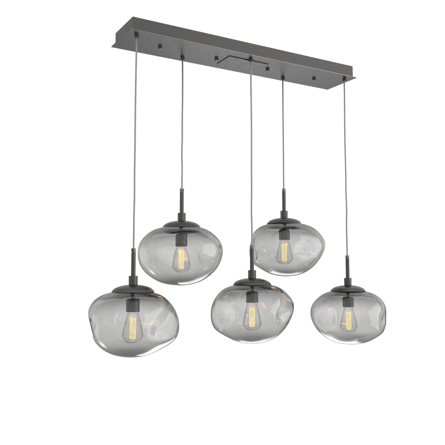 Hammerton Studio - PLB0064-05-GP-S-C01-E2 - Five Light Pendant - Nebula - Graphite