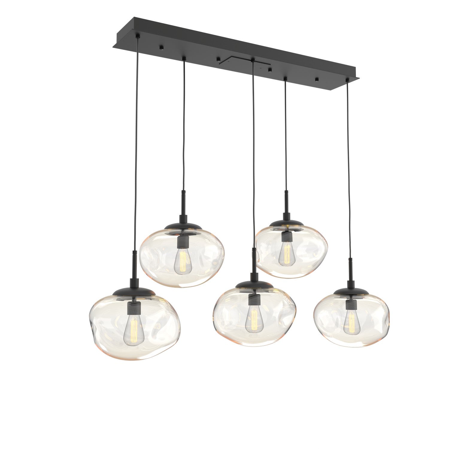 Hammerton Studio - PLB0064-05-MB-A-C01-E2 - Five Light Pendant - Nebula - Matte Black