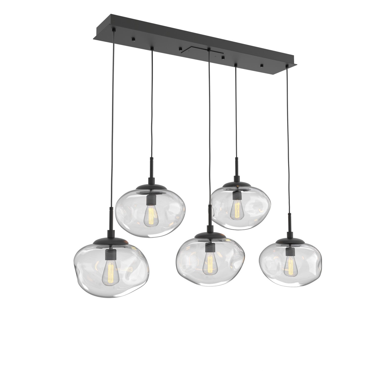 Hammerton Studio - PLB0064-05-MB-C-C01-E2 - Five Light Pendant - Nebula - Matte Black