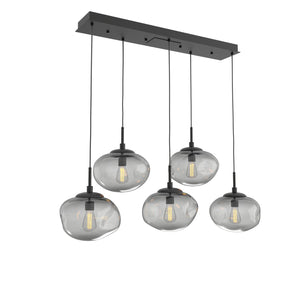 Hammerton Studio - PLB0064-05-MB-S-C01-E2 - Five Light Pendant - Nebula - Matte Black