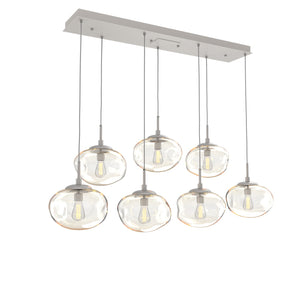 Hammerton Studio - PLB0064-07-BS-A-C01-E2 - Seven Light Pendant - Nebula - Beige Silver
