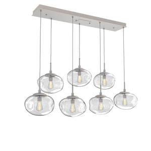Hammerton Studio - PLB0064-07-BS-C-C01-E2 - Seven Light Pendant - Nebula - Beige Silver