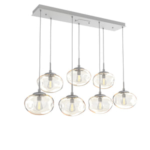 Hammerton Studio - PLB0064-07-CS-A-C01-E2 - Seven Light Pendant - Nebula - Classic Silver