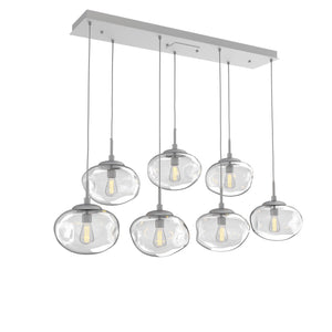 Hammerton Studio - PLB0064-07-CS-C-C01-E2 - Seven Light Pendant - Nebula - Classic Silver