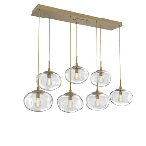 Hammerton Studio - PLB0064-07-GB-C-C01-E2 - Seven Light Pendant - Nebula - Gilded Brass