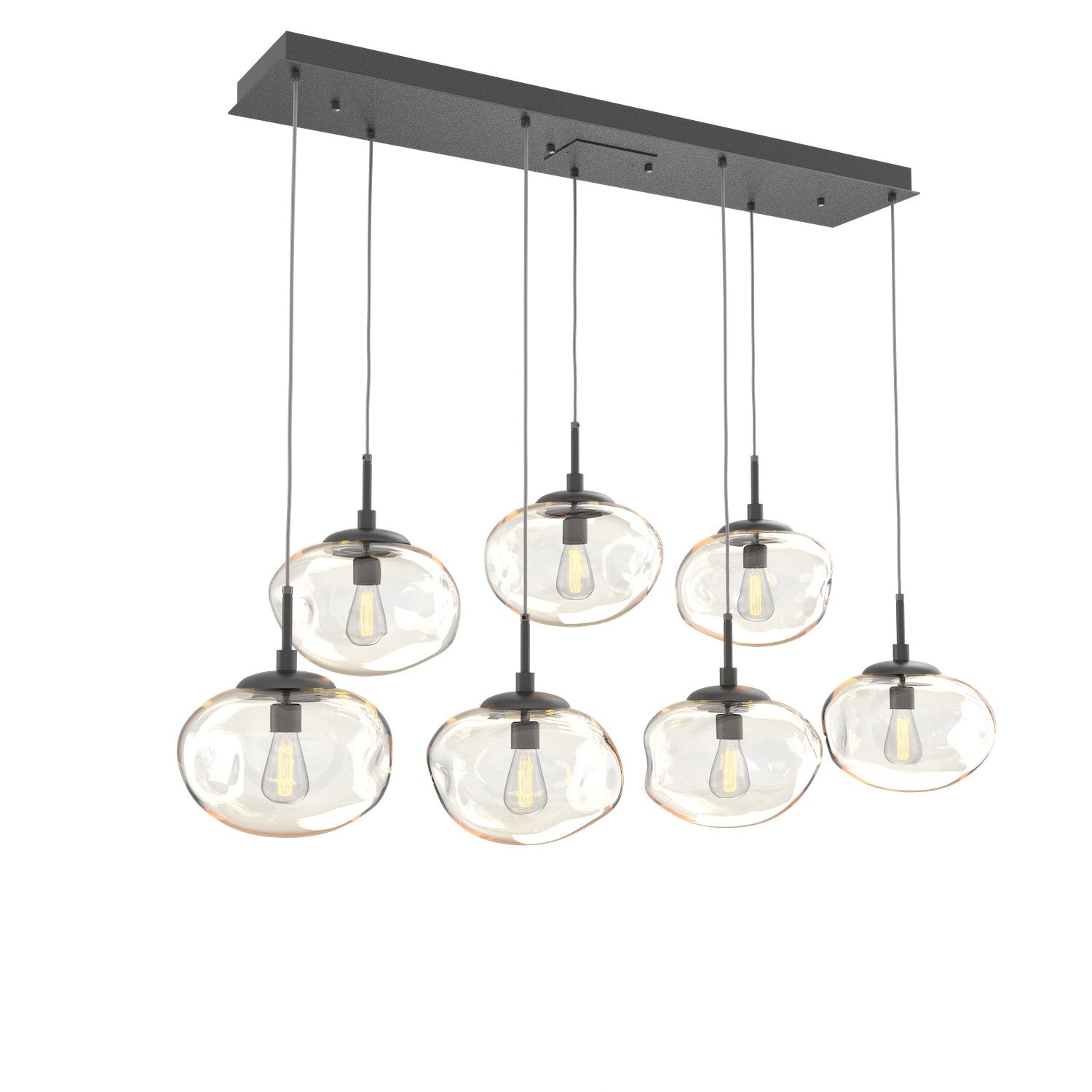 Hammerton Studio - PLB0064-07-GP-A-C01-E2 - Seven Light Pendant - Nebula - Graphite