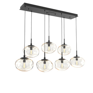 Hammerton Studio - PLB0064-07-MB-A-C01-E2 - Seven Light Pendant - Nebula - Matte Black