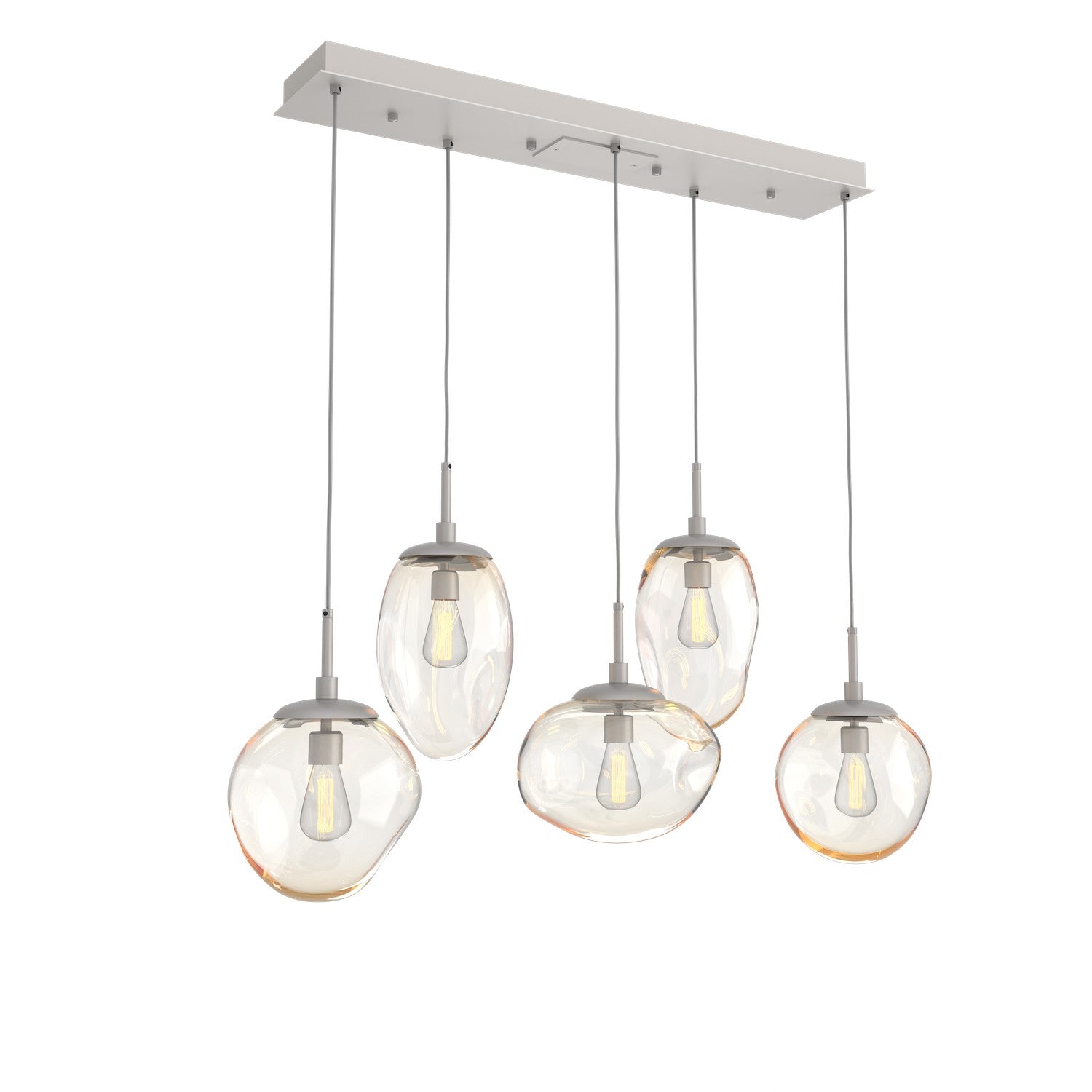 Hammerton Studio - PLB0065-05-BS-A-C01-E2 - Five Light Pendant - Cosmos - Beige Silver