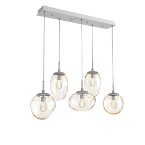 Hammerton Studio - PLB0065-05-CS-A-C01-E2 - Five Light Pendant - Cosmos - Classic Silver